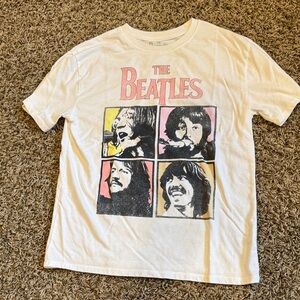 The Beatles White Short Sleeve Kids Tee